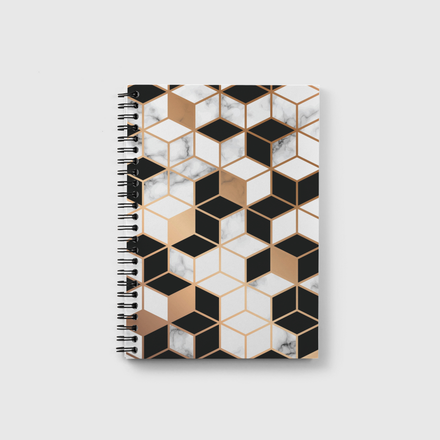 Marble and cube pattern