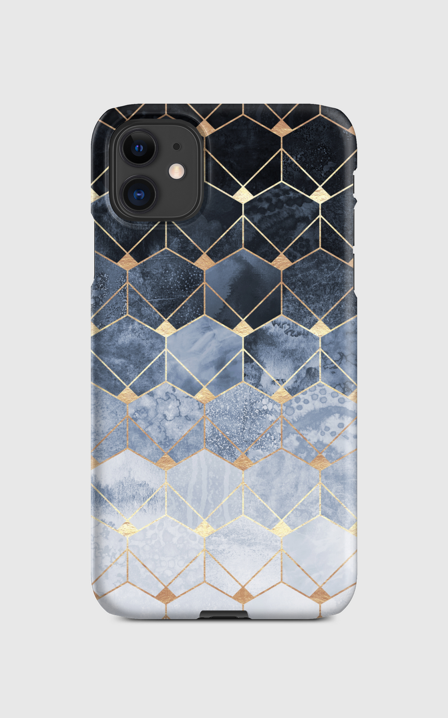 Blue Hexagons And Diamonds