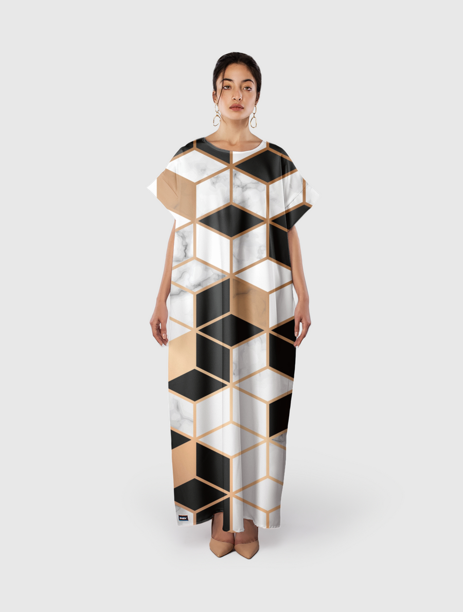 Marble and cube pattern