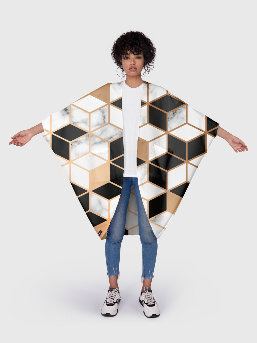 Marble and cube pattern