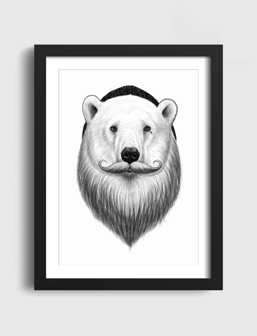 Bearded polar bear