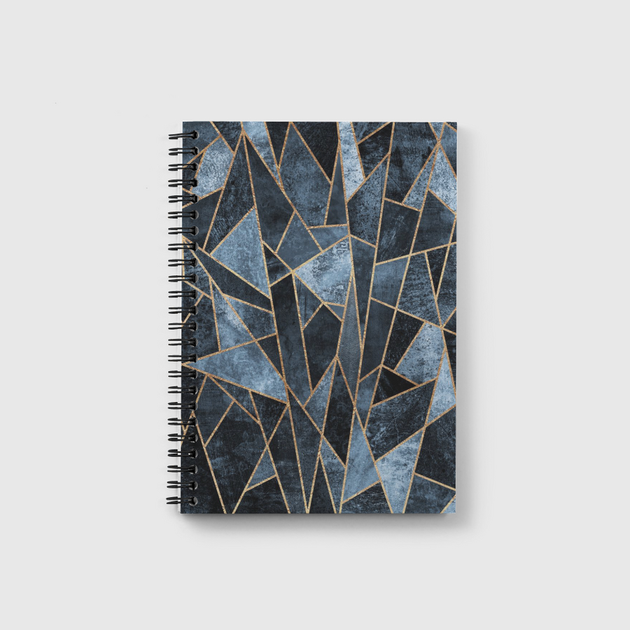 Shattered Soft Dark Blue