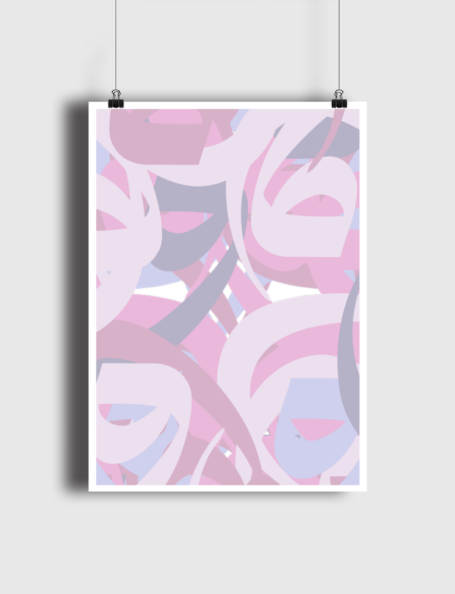 calligraphy pink