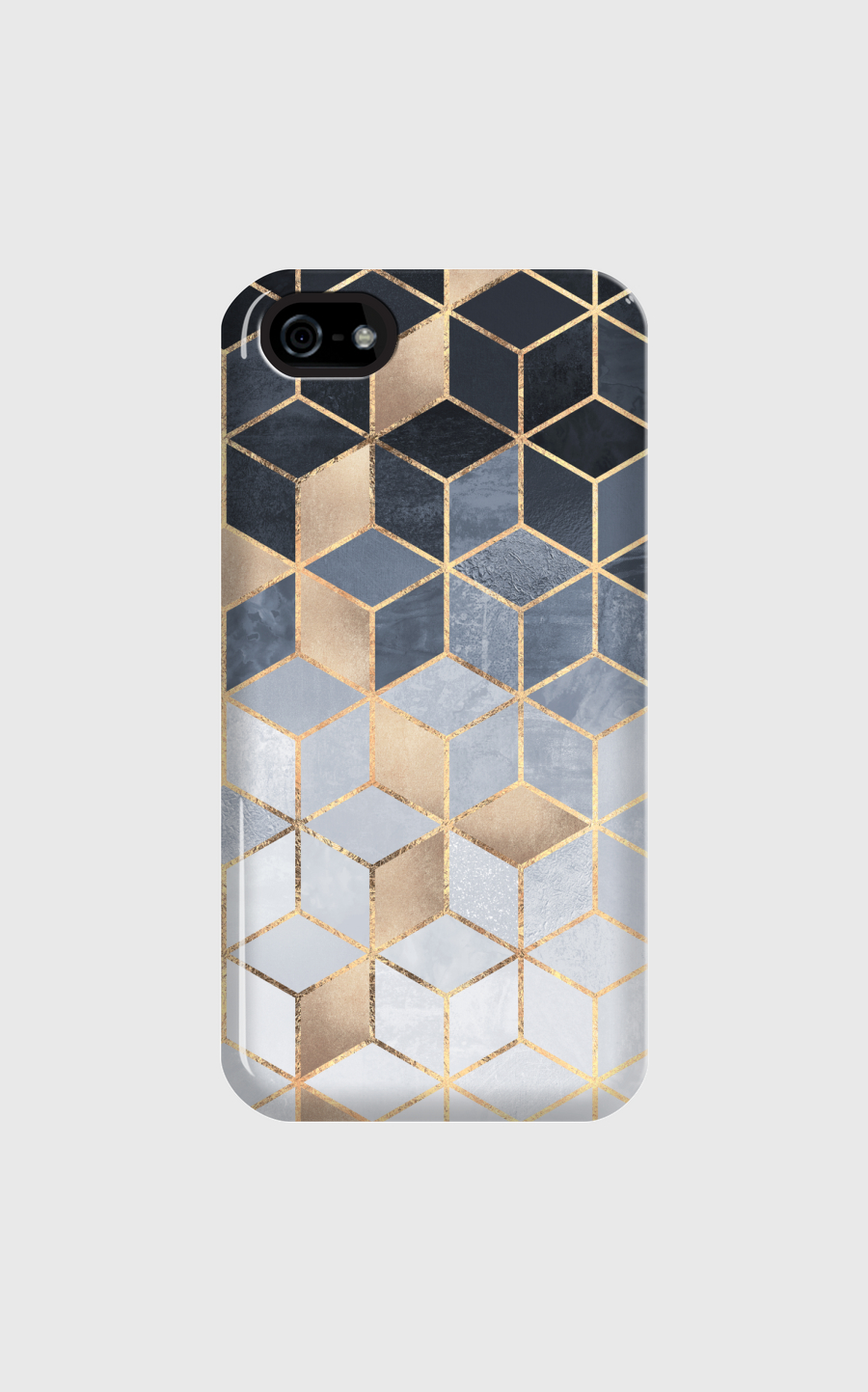 Soft Blue Gradient Cubes
