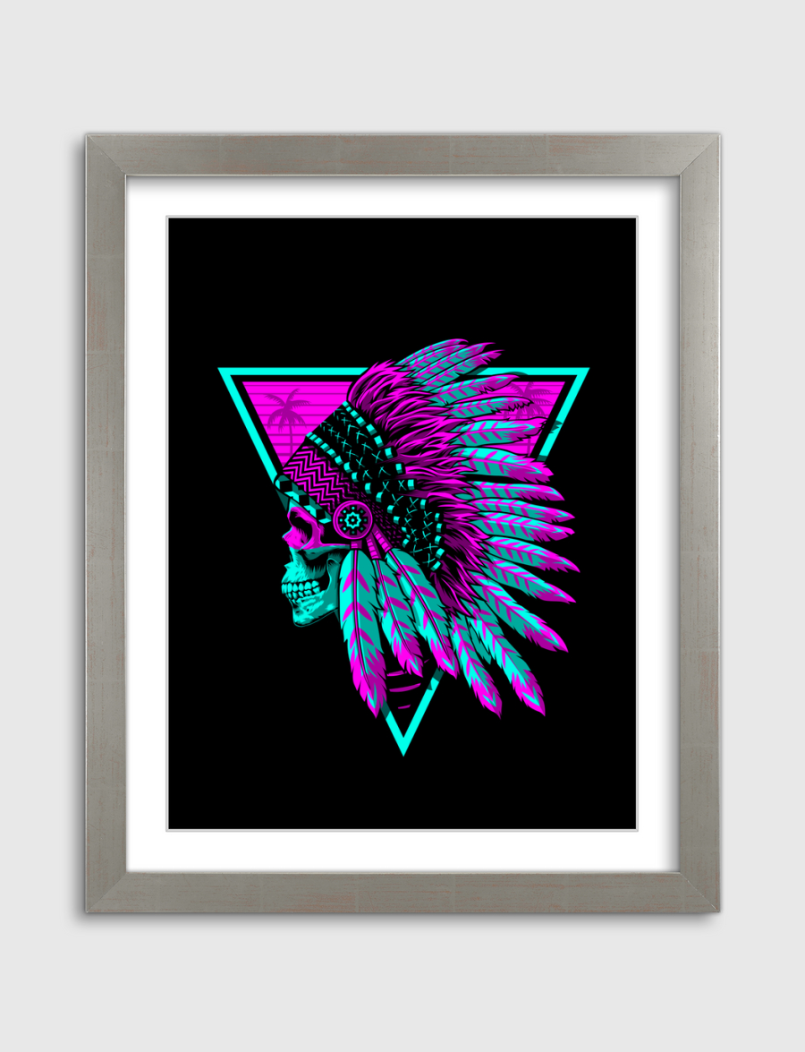 Retro Indian Skull