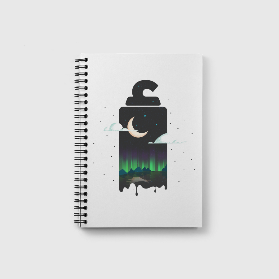 Arabic Letter Alef Aurora