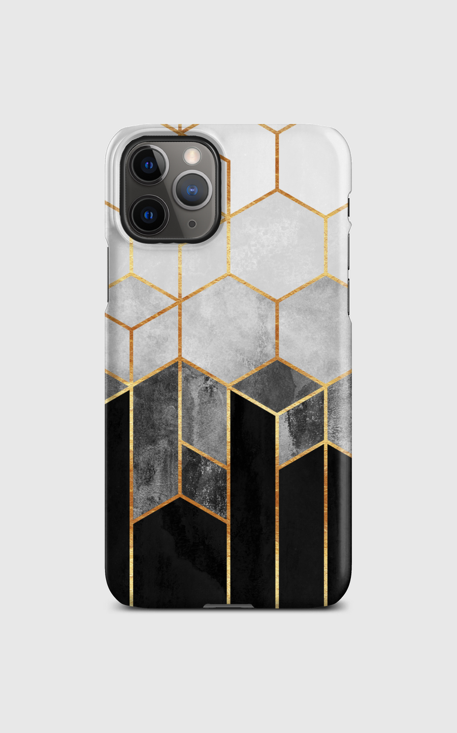 Charcoal Hexagons 