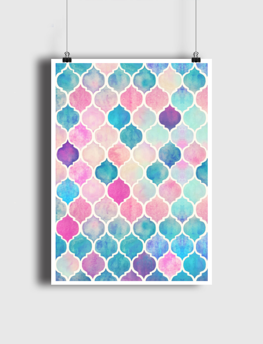 Pastel Watercolor Moroccan