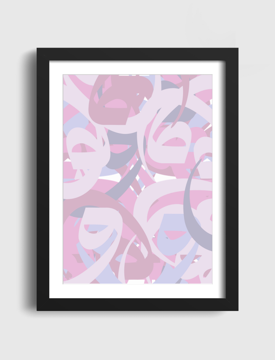 calligraphy pink