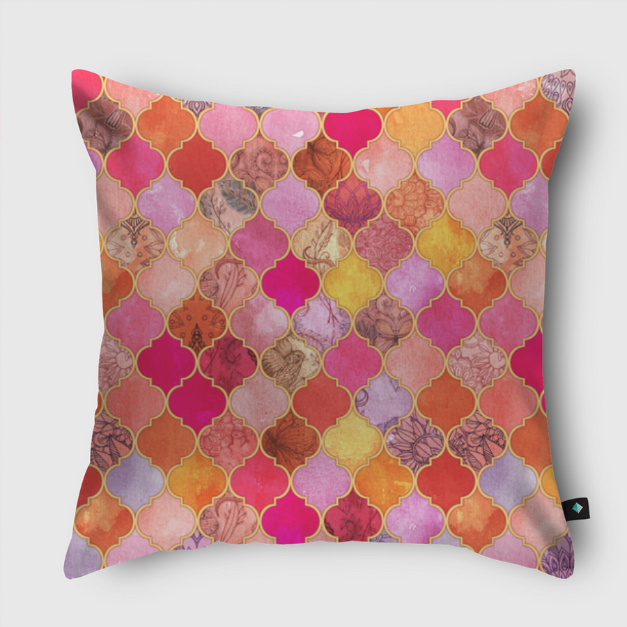 Hot Pink Moroccan Tiles