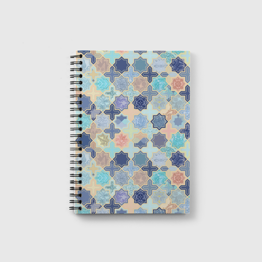 Blush & Blue Geometric