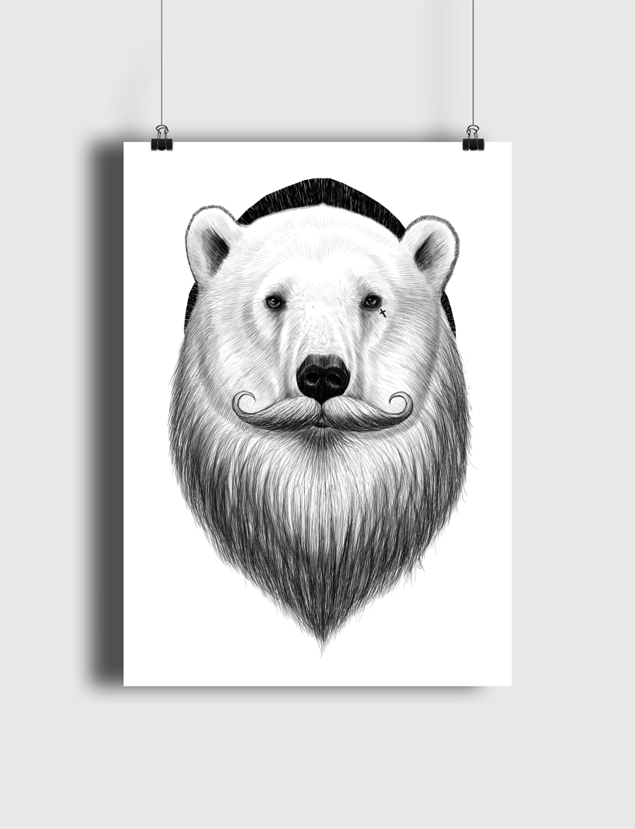 Bearded polar bear